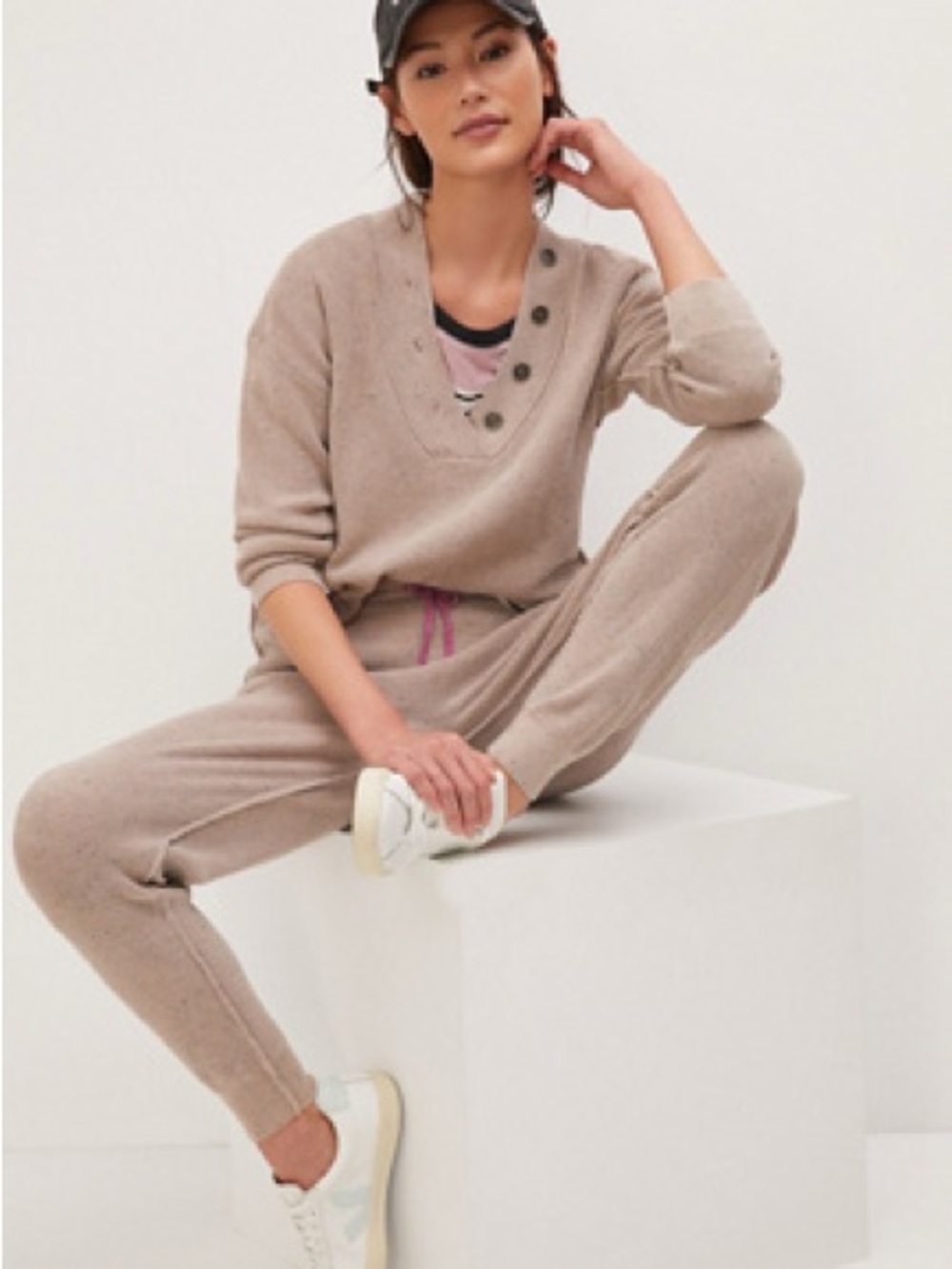 Anthropologie Knit Loungewear Set - Size Medium